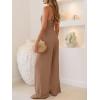 imageANRABESS Jumpsuits for Women Summer Halter V Neck Backless Wide Leg Flowy Rib Causal Dressy Rompers 2026 One Piece OutfitsKhaki