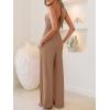 imageANRABESS Jumpsuits for Women Summer Halter V Neck Backless Wide Leg Flowy Rib Causal Dressy Rompers 2026 One Piece OutfitsKhaki