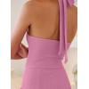 imageANRABESS Jumpsuits for Women Summer Halter V Neck Backless Wide Leg Flowy Rib Causal Dressy Rompers 2026 One Piece OutfitsPink