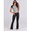 imageANRABESS Lounge Sets for Women 2 Piece Foldover Yoga Flare Leggings Pants Crop Tops Casual Y2K Outfits Matching Tracksuit SetGrey Black