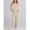 imageANRABESS Overalls for Women Loose Fit Denim Overalls Adjustable Strap Jean Jumpsuit Bib Romper Spring Casual Work OutfitsApricot