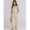 imageANRABESS Overalls for Women Loose Fit Denim Overalls Adjustable Strap Jean Jumpsuit Bib Romper Spring Casual Work OutfitsApricot