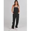 imageANRABESS Overalls for Women Loose Fit Denim Overalls Adjustable Strap Jean Jumpsuit Bib Romper Spring Casual Work OutfitsBlack