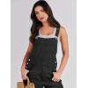 imageANRABESS Overalls for Women Loose Fit Denim Overalls Adjustable Strap Jean Jumpsuit Bib Romper Spring Casual Work OutfitsBlack