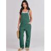 imageANRABESS Overalls for Women Loose Fit Denim Overalls Adjustable Strap Jean Jumpsuit Bib Romper Spring Casual Work OutfitsDeep Green