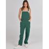 imageANRABESS Overalls for Women Loose Fit Denim Overalls Adjustable Strap Jean Jumpsuit Bib Romper Spring Casual Work OutfitsDeep Green