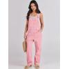 imageANRABESS Overalls for Women Loose Fit Denim Overalls Adjustable Strap Jean Jumpsuit Bib Romper Spring Casual Work OutfitsPink