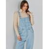 imageANRABESS Overalls for Women Loose Fit Denim Overalls Adjustable Strap Jean Jumpsuit Bib Romper Spring Casual Work OutfitsWashed Azure