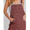 imageANRABESS Overalls for Women Loose Fit Denim Overalls Adjustable Strap Jean Jumpsuit Bib Romper Spring Casual Work OutfitsWashed Red