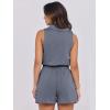 imageANRABESS Romper for Womens 2026 Summer Dressy Casual Sleeveless V Neck One Piece Short Jumpsuit Lounge Travel Outfits ClothesDark Grey