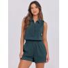 imageANRABESS Romper for Womens 2026 Summer Dressy Casual Sleeveless V Neck One Piece Short Jumpsuit Lounge Travel Outfits ClothesLake Green