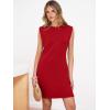 imageANRABESS Summer Dresses for Women 2026 Casual Crewneck Sleeveless Split WrinkleFree Mini Dress Beach Vacation Short SundressRed