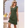 imageANRABESS Summer Dresses for Women 2026 Casual V Neck Sleeveless Split WrinkleFree Mini Dress Beach Vacation Short SundressArmy Green