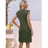 imageANRABESS Summer Dresses for Women 2026 Casual V Neck Sleeveless Split WrinkleFree Mini Dress Beach Vacation Short SundressArmy Green