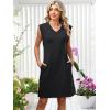 imageANRABESS Summer Dresses for Women 2026 Casual V Neck Sleeveless Split WrinkleFree Mini Dress Beach Vacation Short SundressBlack