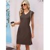 imageANRABESS Summer Dresses for Women 2026 Casual V Neck Sleeveless Split WrinkleFree Mini Dress Beach Vacation Short SundressBrown