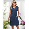 imageANRABESS Summer Dresses for Women 2026 Casual V Neck Sleeveless Split WrinkleFree Mini Dress Beach Vacation Short SundressNavy Blue