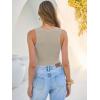 imageANRABESS Tank Tops for Women V Neck Ribbed Knit Slim Fitted Sleeveless Basic Tee Tanks Casual Summer Clothes 2026Almond