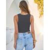 imageANRABESS Tank Tops for Women V Neck Ribbed Knit Slim Fitted Sleeveless Basic Tee Tanks Casual Summer Clothes 2026Charcoal