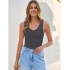 imageANRABESS Tank Tops for Women V Neck Ribbed Knit Slim Fitted Sleeveless Basic Tee Tanks Casual Summer Clothes 2026Charcoal