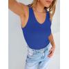 imageANRABESS Tank Tops for Women V Neck Ribbed Knit Slim Fitted Sleeveless Basic Tee Tanks Casual Summer Clothes 2026Deep Blue