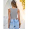 imageANRABESS Tank Tops for Women V Neck Ribbed Knit Slim Fitted Sleeveless Basic Tee Tanks Casual Summer Clothes 2026Grey