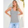 imageANRABESS Tank Tops for Women V Neck Ribbed Knit Slim Fitted Sleeveless Basic Tee Tanks Casual Summer Clothes 2026Grey