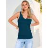 imageANRABESS Tank Tops for Women V Neck Ribbed Knit Slim Fitted Sleeveless Basic Tee Tanks Casual Summer Clothes 2026Indigo