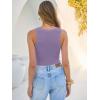 imageANRABESS Tank Tops for Women V Neck Ribbed Knit Slim Fitted Sleeveless Basic Tee Tanks Casual Summer Clothes 2026Purple