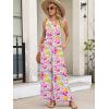 imageANRABESS Women Jumpsuits 2026 Casual Sleeveless V Neck Wide Leg Jumper Romper Beach Vacation Clothes Summer One Piece OutfitsMulticolour Floral