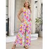 imageANRABESS Women Jumpsuits 2026 Casual Sleeveless V Neck Wide Leg Jumper Romper Beach Vacation Clothes Summer One Piece OutfitsMulticolour Floral