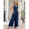 imageANRABESS Women Jumpsuits 2026 Casual Sleeveless V Neck Wide Leg Jumper Romper Beach Vacation Clothes Summer One Piece OutfitsNavy Blue