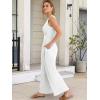 imageANRABESS Women Jumpsuits 2026 Casual Sleeveless V Neck Wide Leg Jumper Romper Beach Vacation Clothes Summer One Piece OutfitsWhite