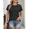 imageANRABESS Women Short Sleeve Tops Summer Sweater 2026 Dressy Shirts Business Casual Tunic Blouses Trendy Work ClothesBlack