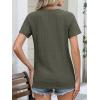 imageANRABESS Women Short Sleeve Tops Summer Sweater 2026 Dressy Shirts Business Casual Tunic Blouses Trendy Work ClothesDeep Green