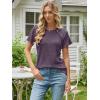 imageANRABESS Women Short Sleeve Tops Summer Sweater 2026 Dressy Shirts Business Casual Tunic Blouses Trendy Work ClothesPurple