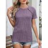 imageANRABESS Women Short Sleeve Tops Summer Sweater 2026 Dressy Shirts Business Casual Tunic Blouses Trendy Work ClothesPurple