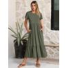 imageANRABESS Women Summer Casual Short Sleeve Maxi Dresses A Line Flowy T Shirt Dress 2026 Beach Vacation Sundress with PocketsArmy Green