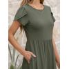 imageANRABESS Women Summer Casual Short Sleeve Maxi Dresses A Line Flowy T Shirt Dress 2026 Beach Vacation Sundress with PocketsArmy Green