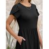 imageANRABESS Women Summer Casual Short Sleeve Maxi Dresses A Line Flowy T Shirt Dress 2026 Beach Vacation Sundress with PocketsBlack