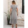 imageANRABESS Women Summer Casual Short Sleeve Maxi Dresses A Line Flowy T Shirt Dress 2026 Beach Vacation Sundress with PocketsKhaki Polka Dot Gray