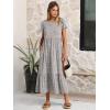 imageANRABESS Women Summer Casual Short Sleeve Maxi Dresses A Line Flowy T Shirt Dress 2026 Beach Vacation Sundress with PocketsKhaki Polka Dot Gray
