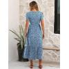 imageANRABESS Women Summer Casual Short Sleeve Maxi Dresses A Line Flowy T Shirt Dress 2026 Beach Vacation Sundress with PocketsNavy Blue White Floral