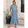 imageANRABESS Women Summer Casual Short Sleeve Maxi Dresses A Line Flowy T Shirt Dress 2026 Beach Vacation Sundress with PocketsNavy Blue White Floral