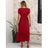 imageANRABESS Women Summer Casual Short Sleeve Maxi Dresses A Line Flowy T Shirt Dress 2026 Beach Vacation Sundress with PocketsRed