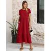 imageANRABESS Women Summer Casual Short Sleeve Maxi Dresses A Line Flowy T Shirt Dress 2026 Beach Vacation Sundress with PocketsRed