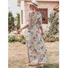 imageANRABESS Womens 12 Sleeve Beach Wedding Guest Maxi Dresses 2026 Summer Wrap V Neck Boho Floral Flowy Slit Long DressesYellow Flor