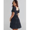 imageANRABESS Womens 2026 Summer Casual Dress Square Neck Puff Sleeve Boho Beach Vacation Short DressDark Blue