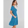 imageANRABESS Womens 2026 Summer Casual Dress Square Neck Puff Sleeve Boho Beach Vacation Short DressDeep Sky Blue
