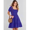 imageANRABESS Womens 2026 Summer Casual Dress Square Neck Puff Sleeve Boho Beach Vacation Short DressRoyal Blue